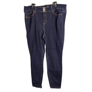 Torrid Size 24T Jegging Womens Super Soft Dark Wash Denim Blue Stretch